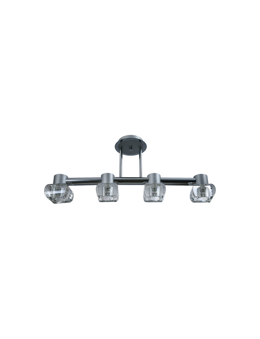 Candeeiro de tecto LORENA 4xG9 C.70xL.15xAlt.29cm Cinzento/Cromado