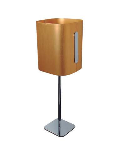Candeeiro de mesa ELEGANCE 1xE14 C.16,5xL.16,5xAlt.51cm Dourado/Cromado