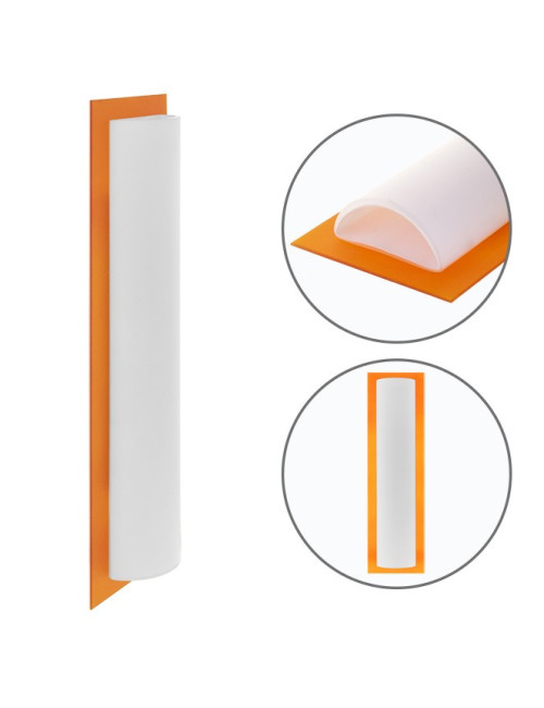 Aplique BELMIRA 1xG9 C.12,5xL.6xAlt.44cm Branco/Laranja