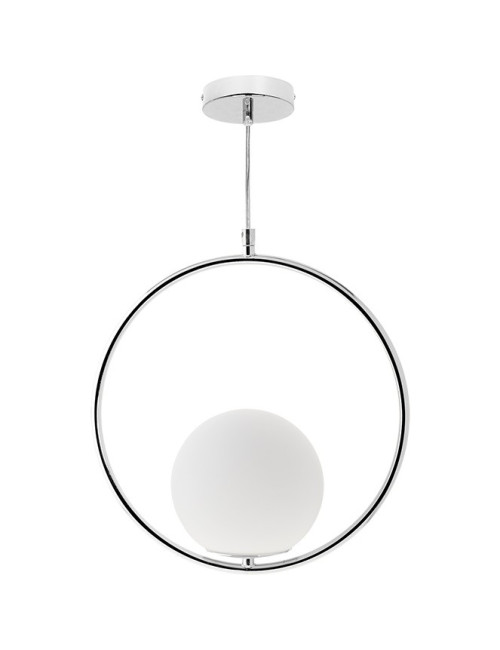 Suspensão AIMEE 1xE27 Alt.Reg.xD.31cm Cromado