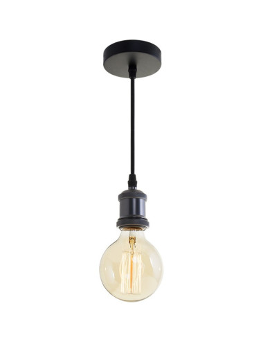 Suspensão SENSATION 1xE27 Alt.Reg.xD.10cm Níquel