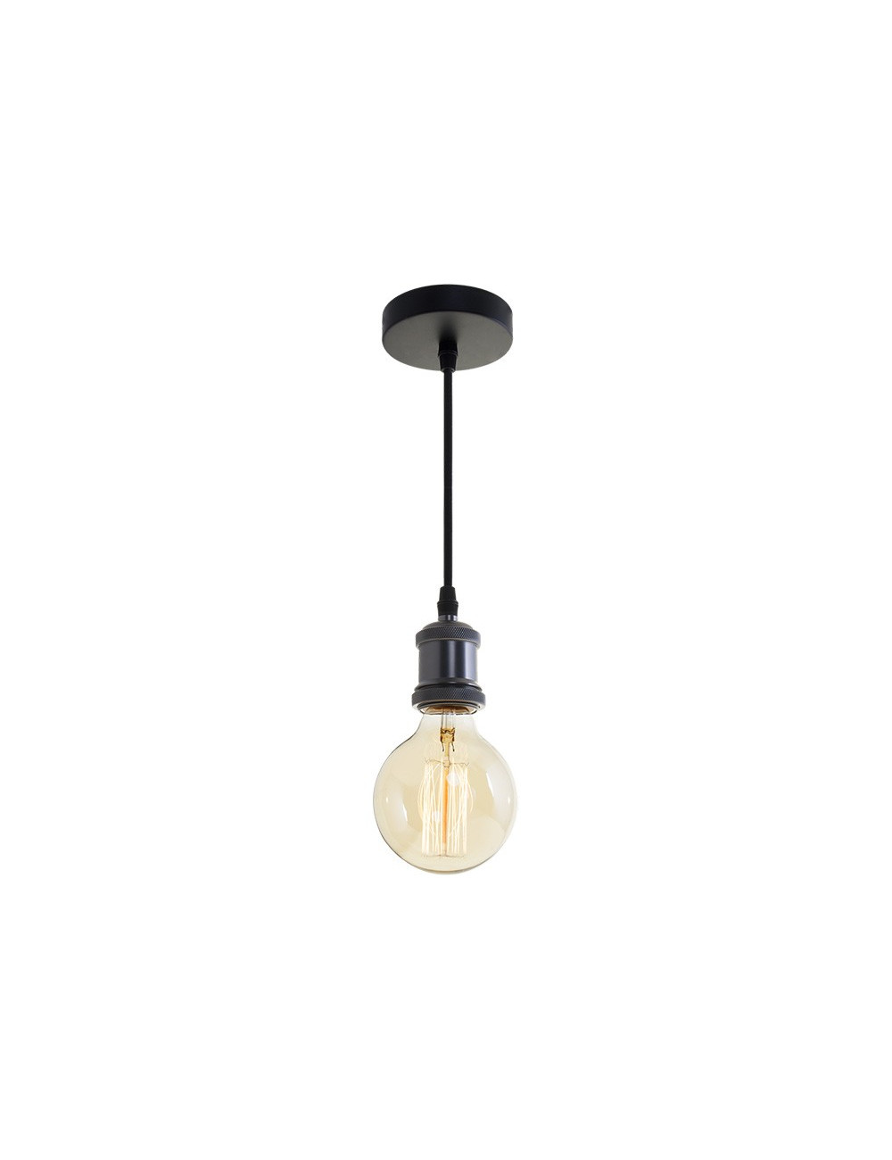 Suspensão SENSATION 1xE27 Alt.Reg.xD.10cm Níquel