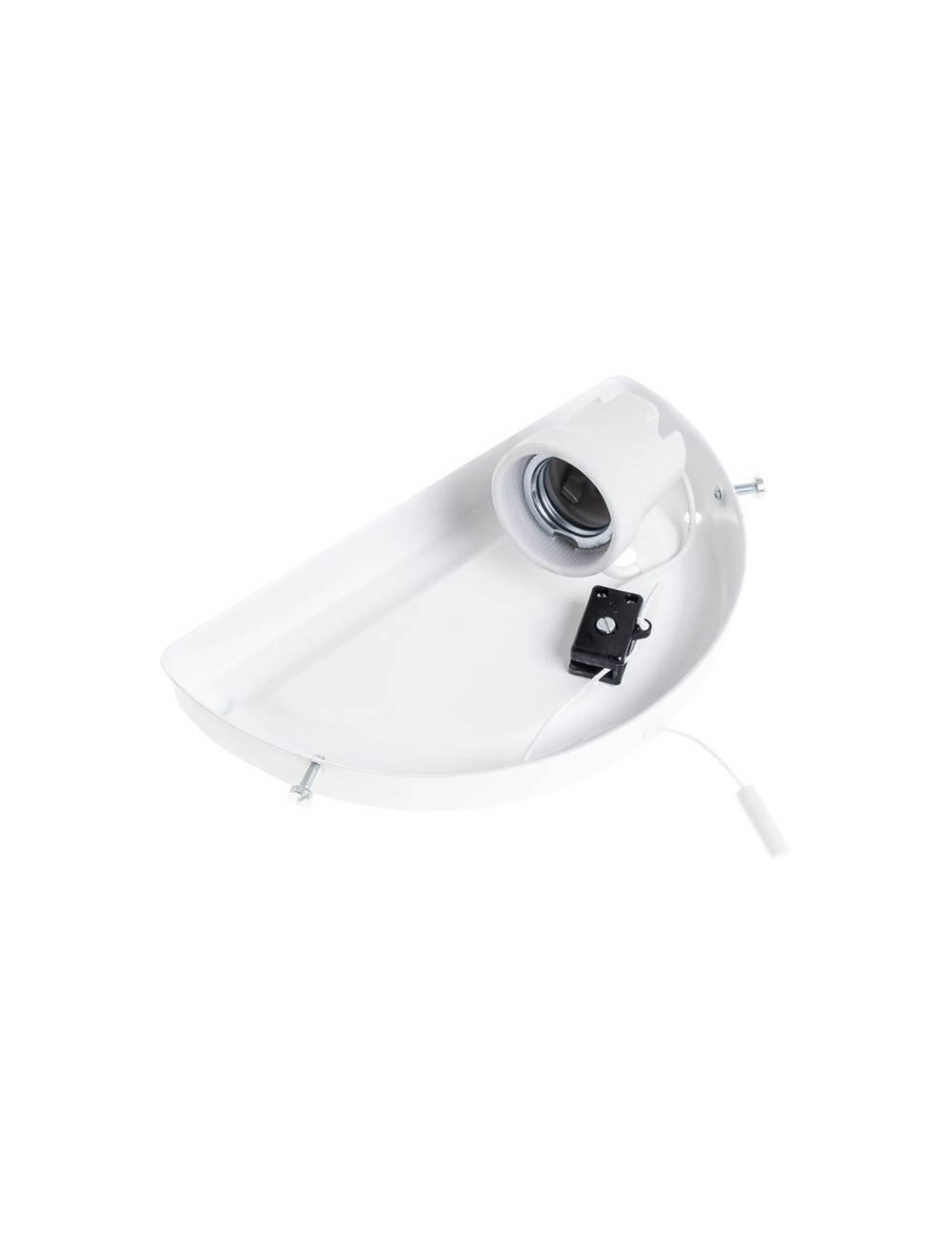 Base para aplique HERNER 1xE27 C.18,6xL.7xAlt.10,5cm Branco