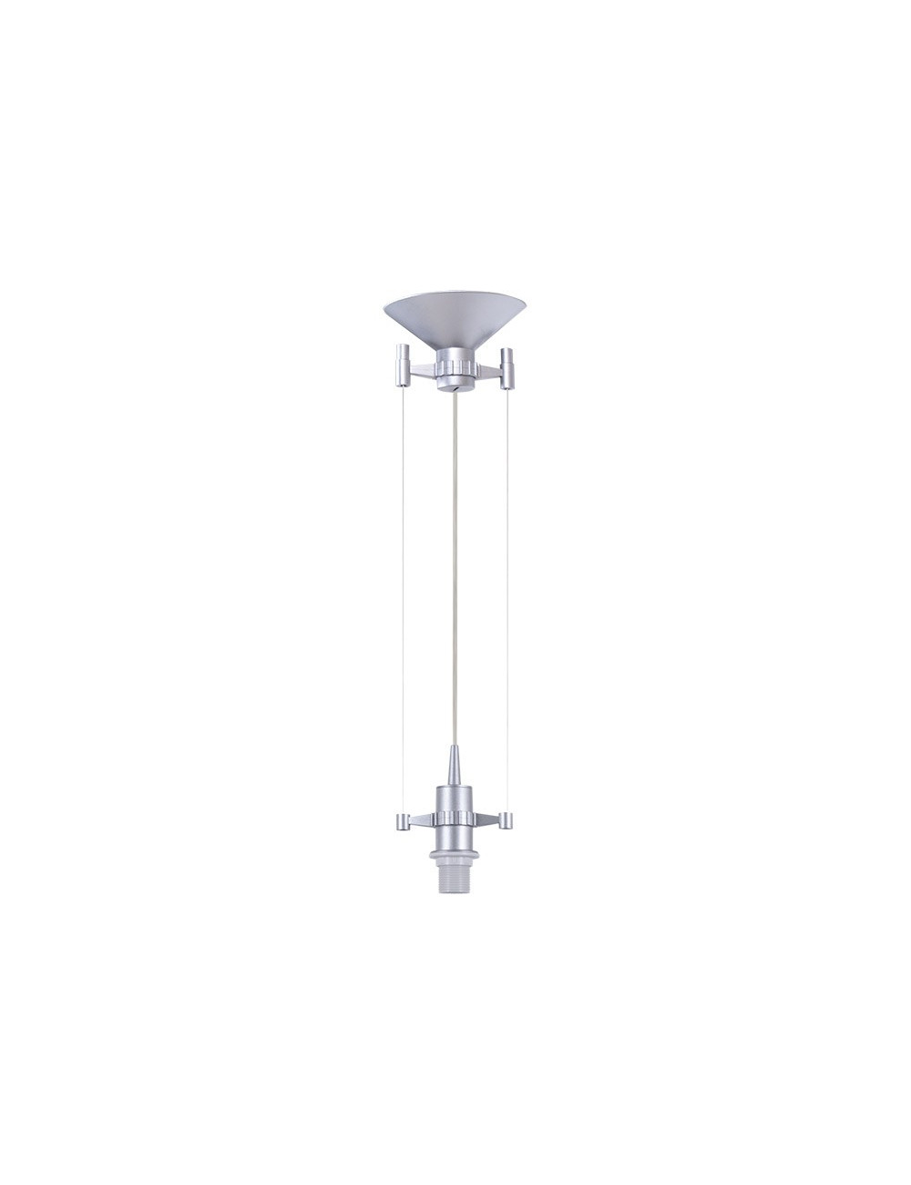 Suspensão SUSP 1xE14 Alt.Reg.xD.11,5cm Cinzento