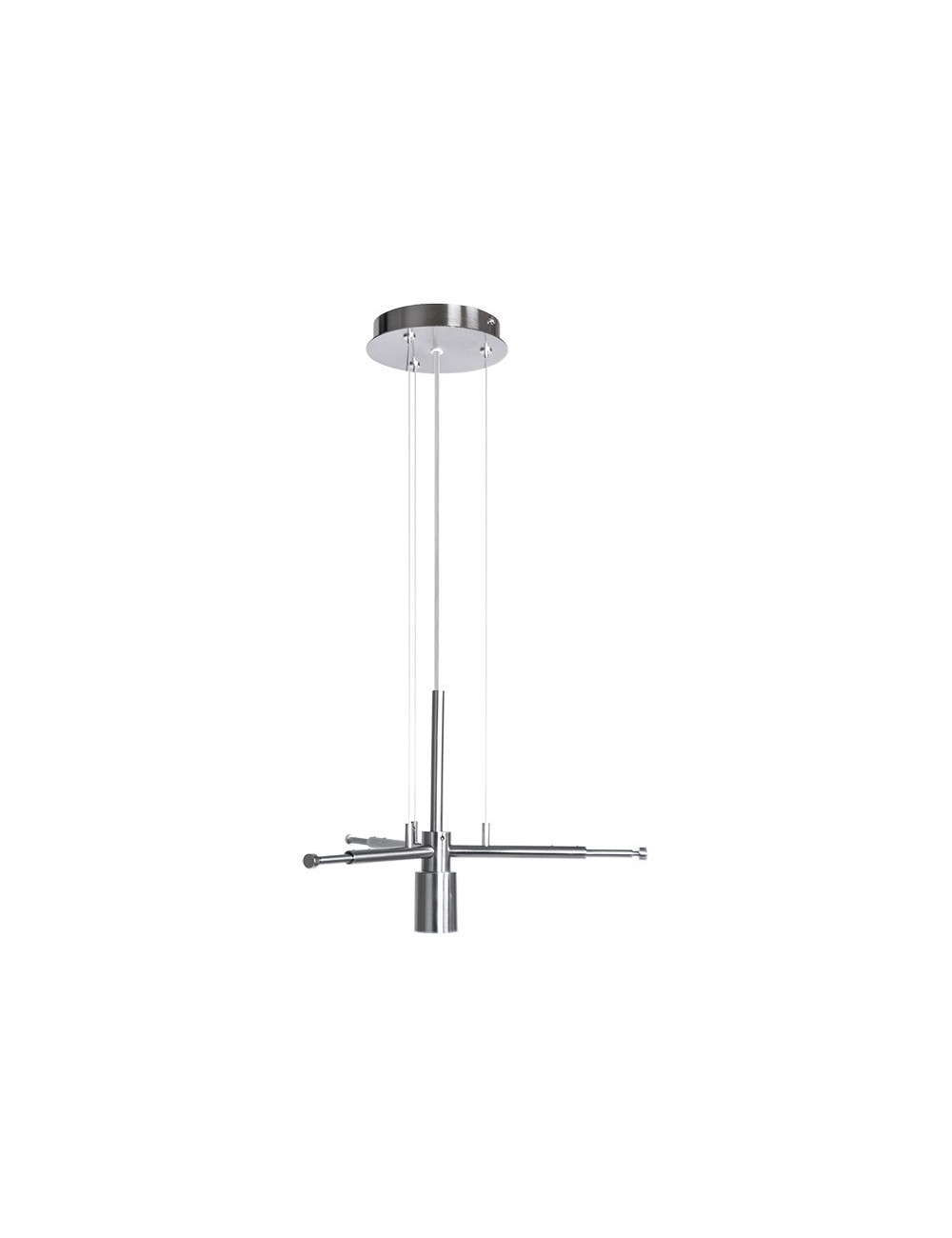Suspensão SUSP com cabo de aço 1xE27 Alt.Reg.xD.32cm Cromado