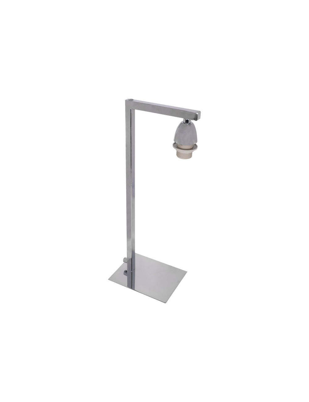 Base para candeeiro de mesa DUBAI 1xE14 C.11xL.16xAlt.39cm Cromado