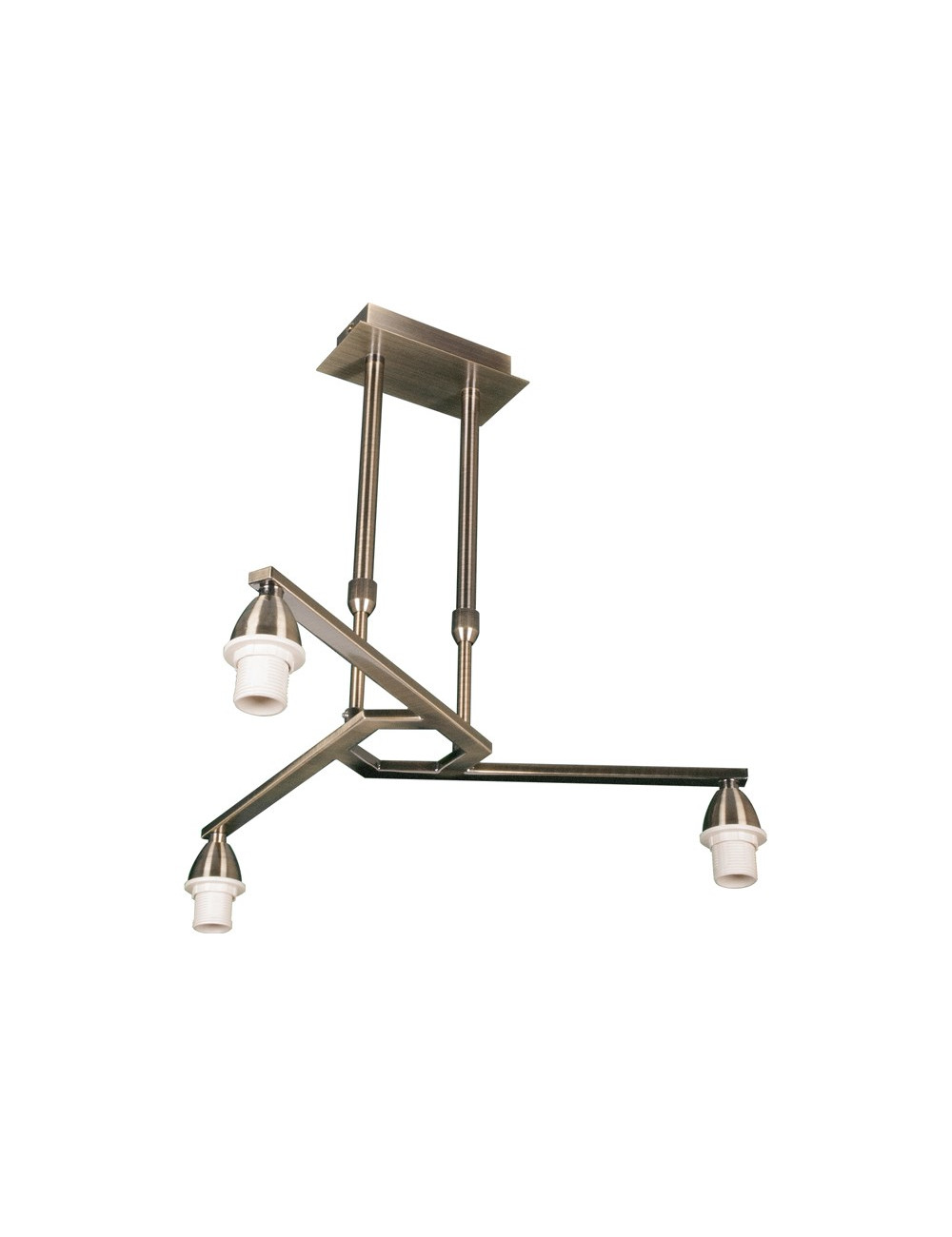 Armação para candeeiro de tecto DUBAI 3xE14 Alt.Reg.xD.46cm Oxidado