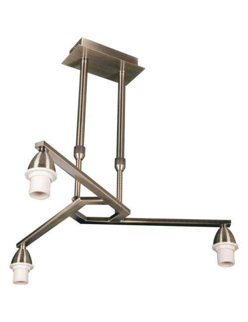 Armação para candeeiro de tecto DUBAI 3xE14 Alt.Reg.xD.46cm Oxidado