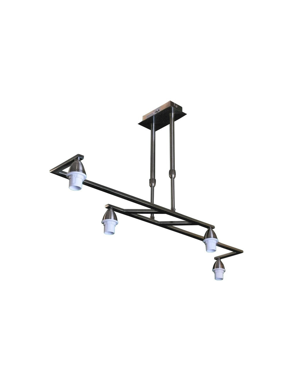 Armação para candeeiro de tecto DUBAI 4xE14 C.82xL.30xAlt.Reg.cm Oxidado