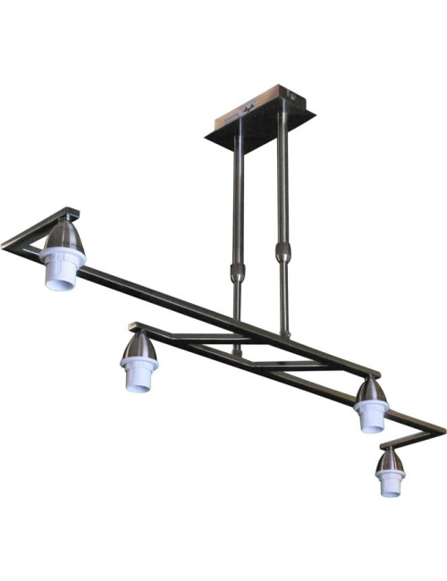 Armação para candeeiro de tecto DUBAI 4xE14 C.82xL.30xAlt.Reg.cm Oxidado
