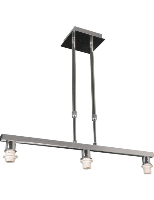 Armação para candeeiro de tecto SYDNEY 3xE14 C.58xL.12xAlt.Reg.cm Cromado