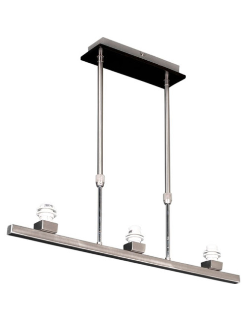 Armação para candeeiro de tecto CRISTINNE 3xE14 C.65xAlt.Reg.Níquel