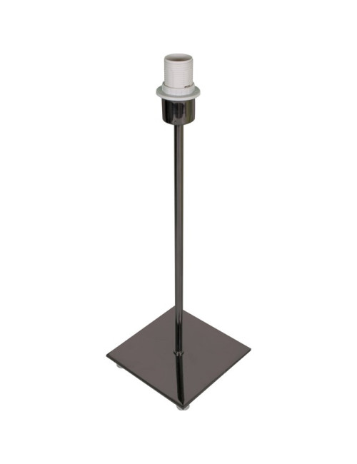 Base para candeeiro de mesa PIC quadrado 1xE14 C.13xL.13xAlt.40cm Níquel