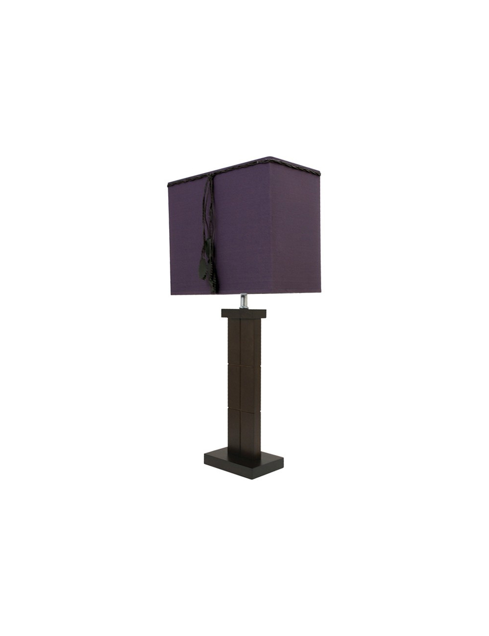Candeeiro de mesa LUCIANA 1xE27 C.31xL.17xAlt.63cm Roxo/Castanho