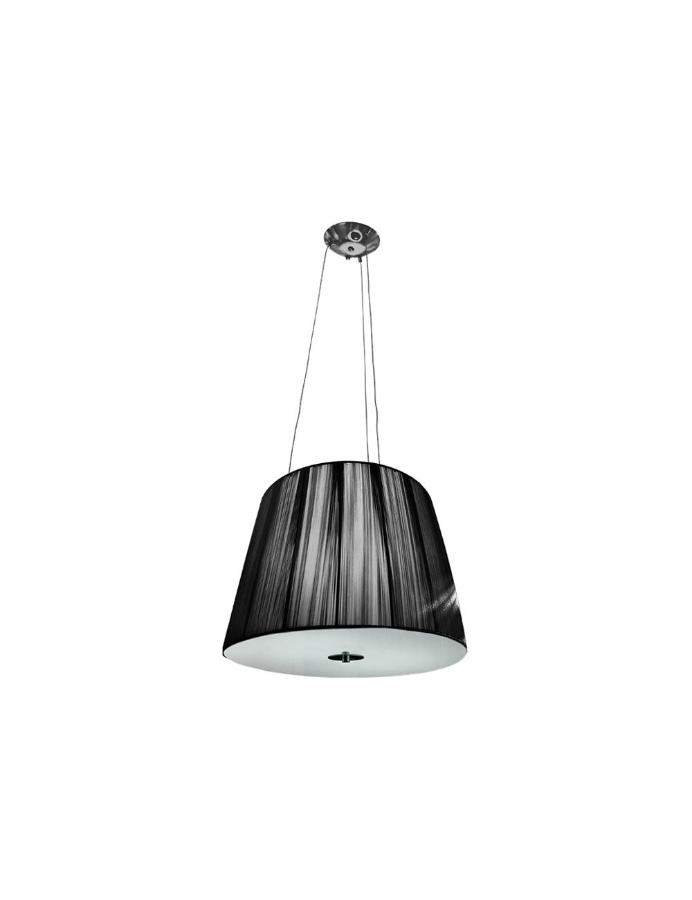 Suspensão ADRIANA 2xE27 Alt.Reg.xD.40cm Preto