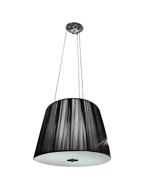 Suspensão ADRIANA 2xE27 Alt.Reg.xD.40cm Preto