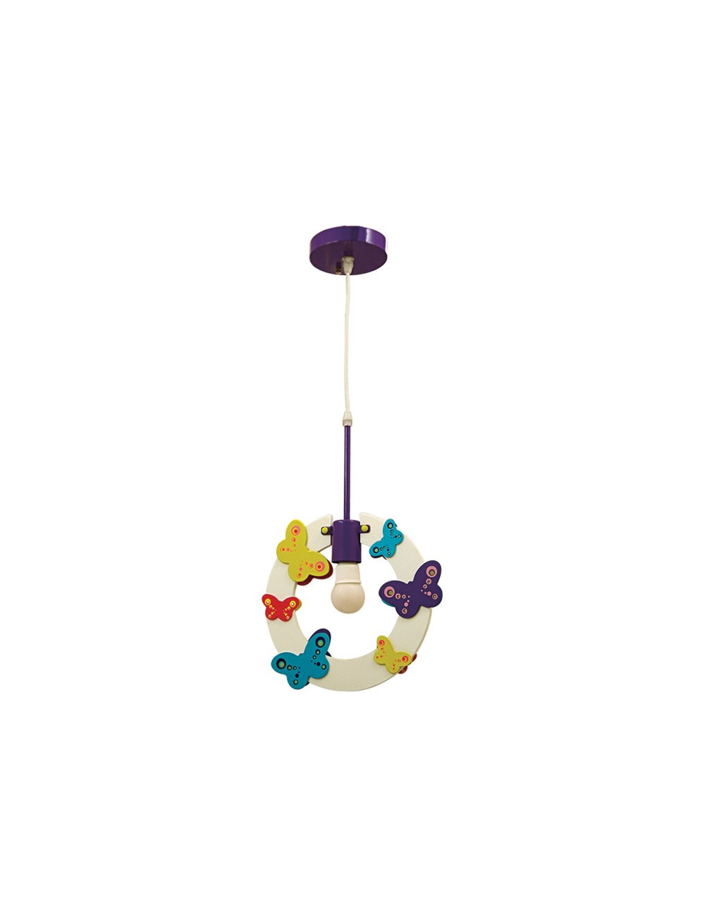 Suspensão PRIMAVERA 1xE14 C.13xL.29xAlt.Reg.cm Multicores