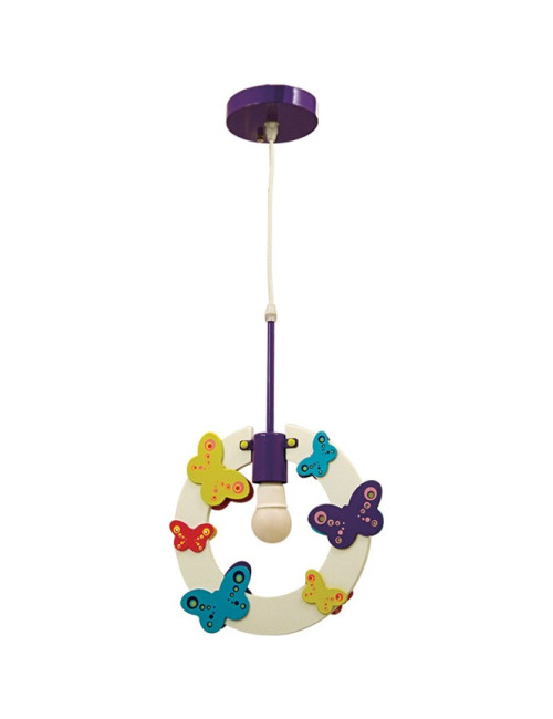 Suspensão PRIMAVERA 1xE14 C.13xL.29xAlt.Reg.cm Multicores