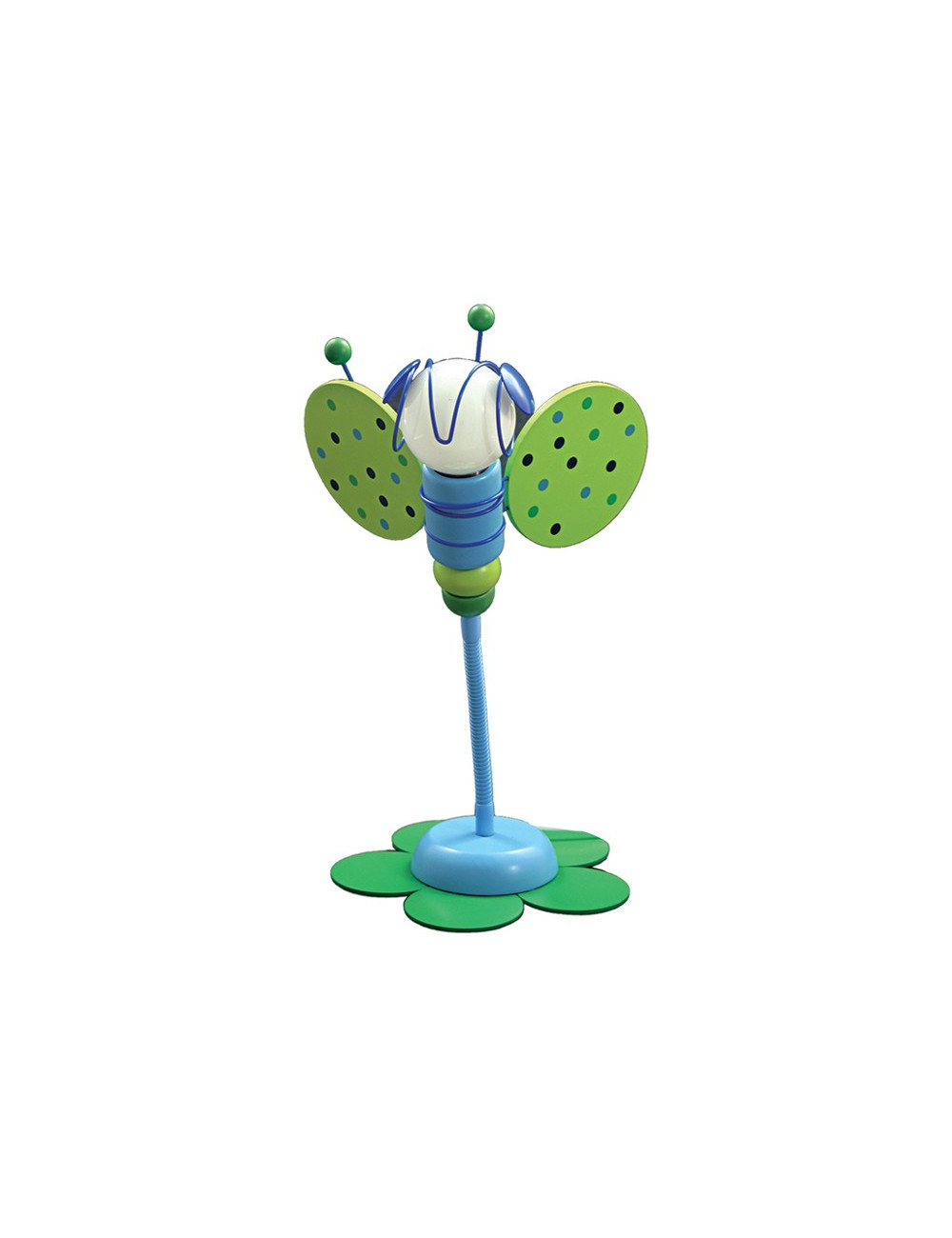 Candeeiro de mesa ABELHA 1xG4 12V Alt.46xD.24cm Azul/Verde