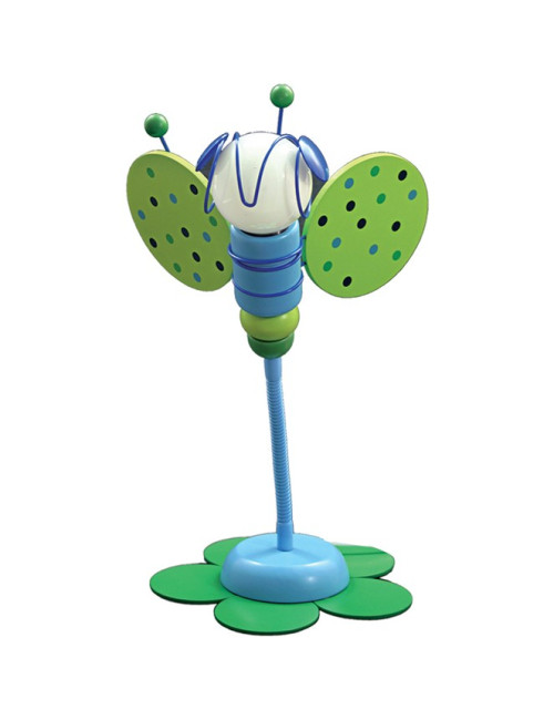 Candeeiro de mesa ABELHA 1xG4 12V Alt.46xD.24cm Azul/Verde