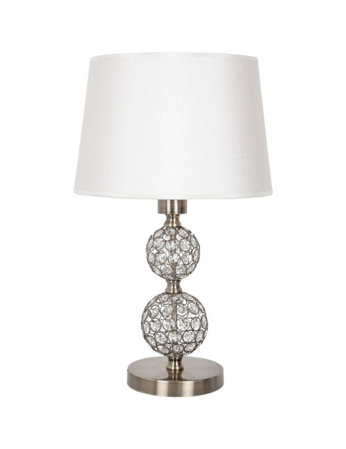 Candeeiro de mesa KEGAN 1xE27 Alt.48xD.30cm Oxidado/Branco