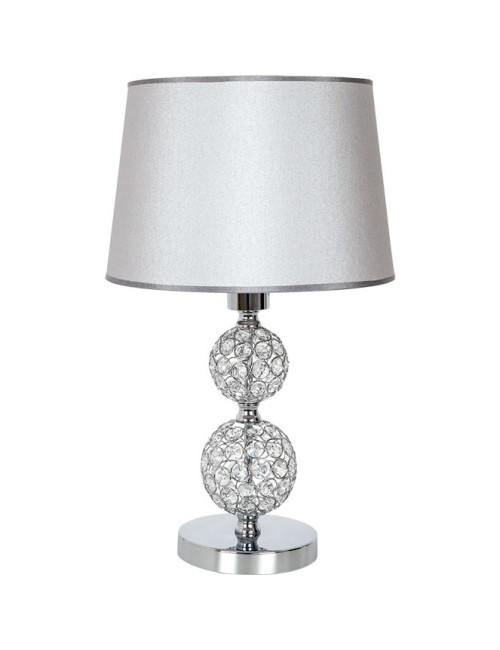 Candeeiro de mesa KEGAN 1xE27 A.48xD.30cm Cromado/Prata