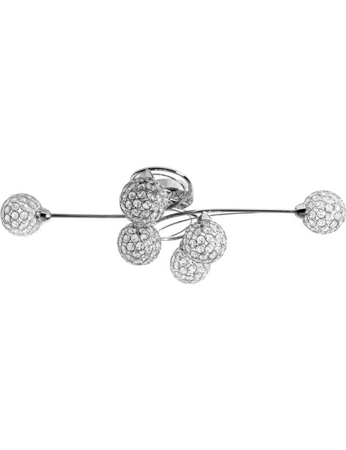 Plafond KEGAN 6xG9 C.80xL.45xAlt.19cm Cromado