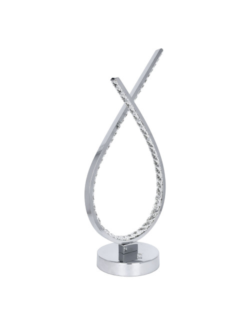 Candeeiro de mesa DRAGON 12W LED 3800lm 4000K Alt.45xD.18cm Cromado com cristais