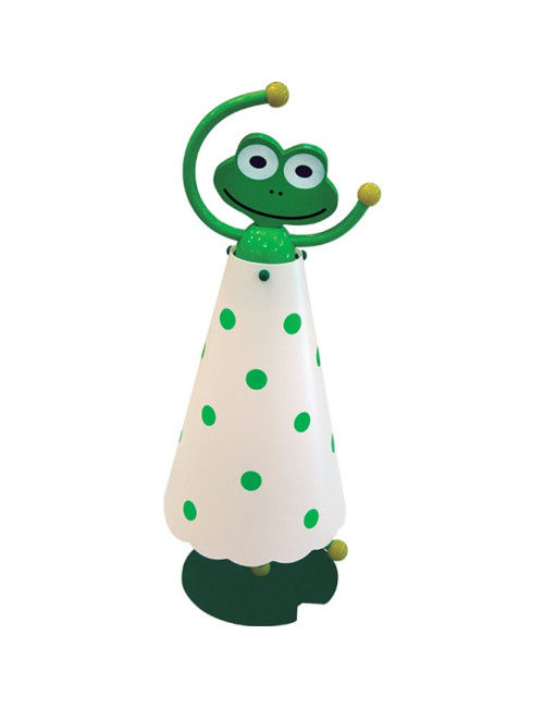 Candeeiro de mesa SAPO 1xE14 Alt.41xD.16cm Verde/Branco