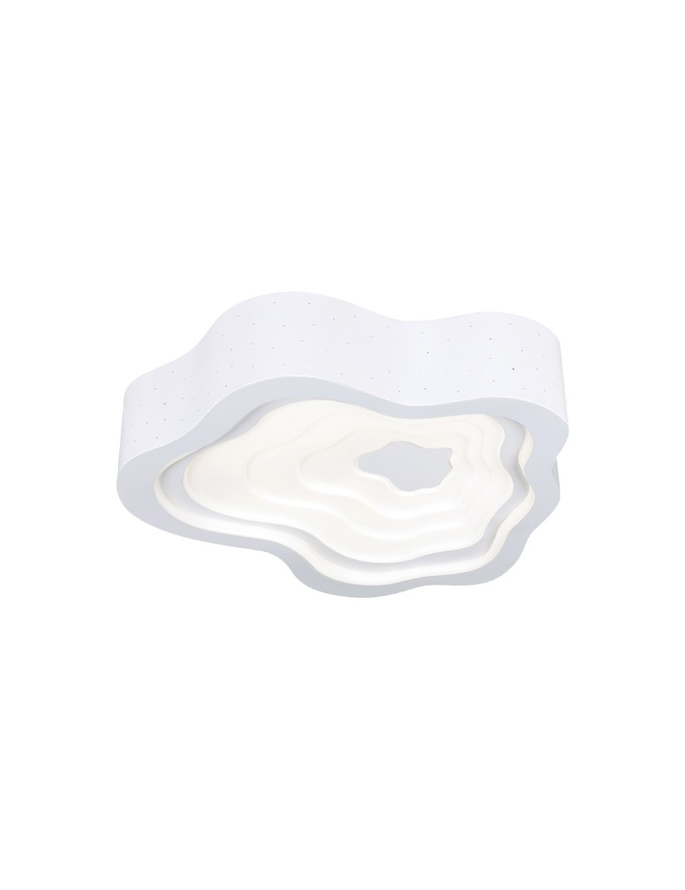 Plafond NIMBUS 1xG10q T5 circ. C.46xL.43xAlt.9cm Branco
