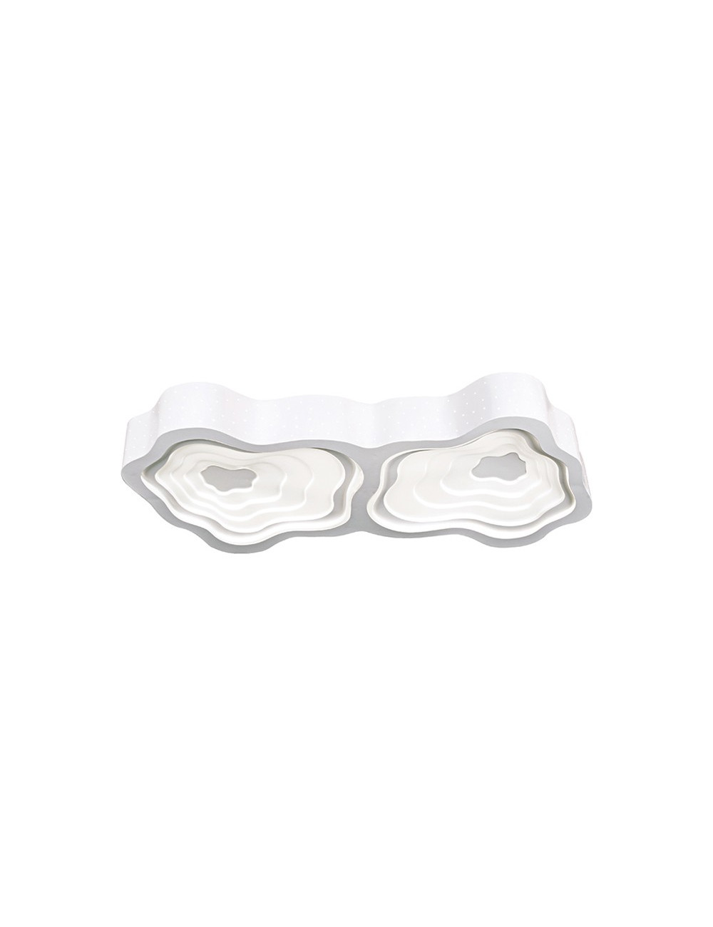 Plafond NIMBUS 2xG10q T5 circ. C.84xL.43xAlt.9cm Branco