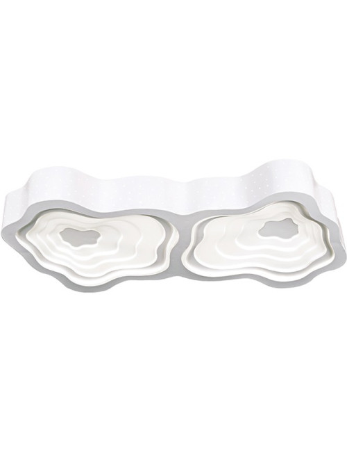 Plafond NIMBUS 2xG10q T5 circ. C.84xL.43xAlt.9cm Branco