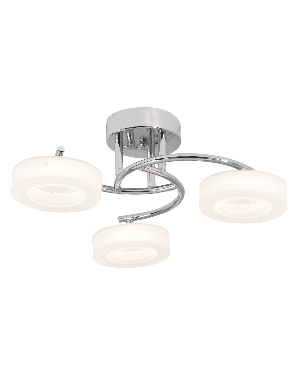 Plafond TOKIO 3x12W LED 4000K Alt.17,5xD.45cm Cromado