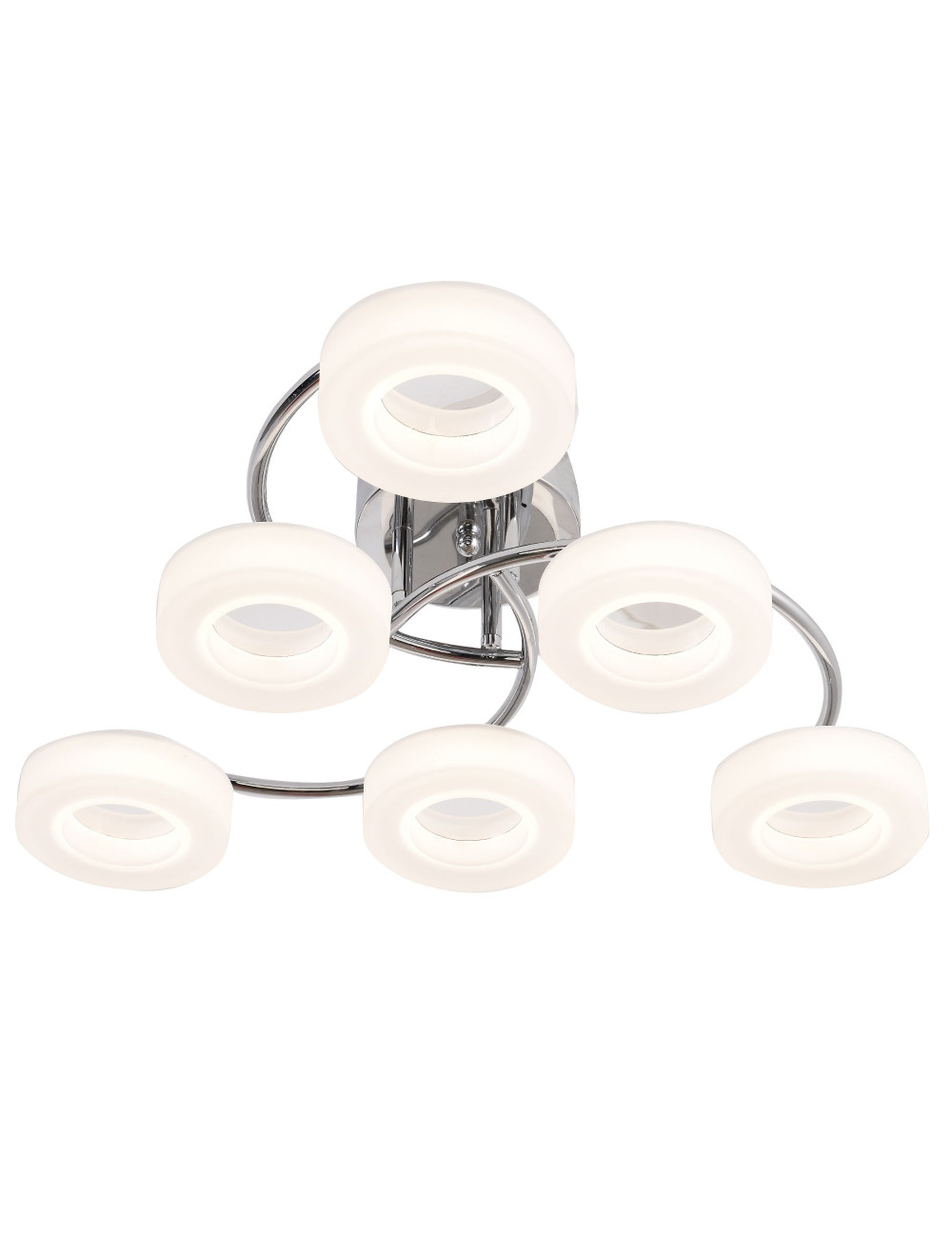 Plafond TOKIO 6x12W LED 4000K Alt.17,5xD.61,6cm Cromado