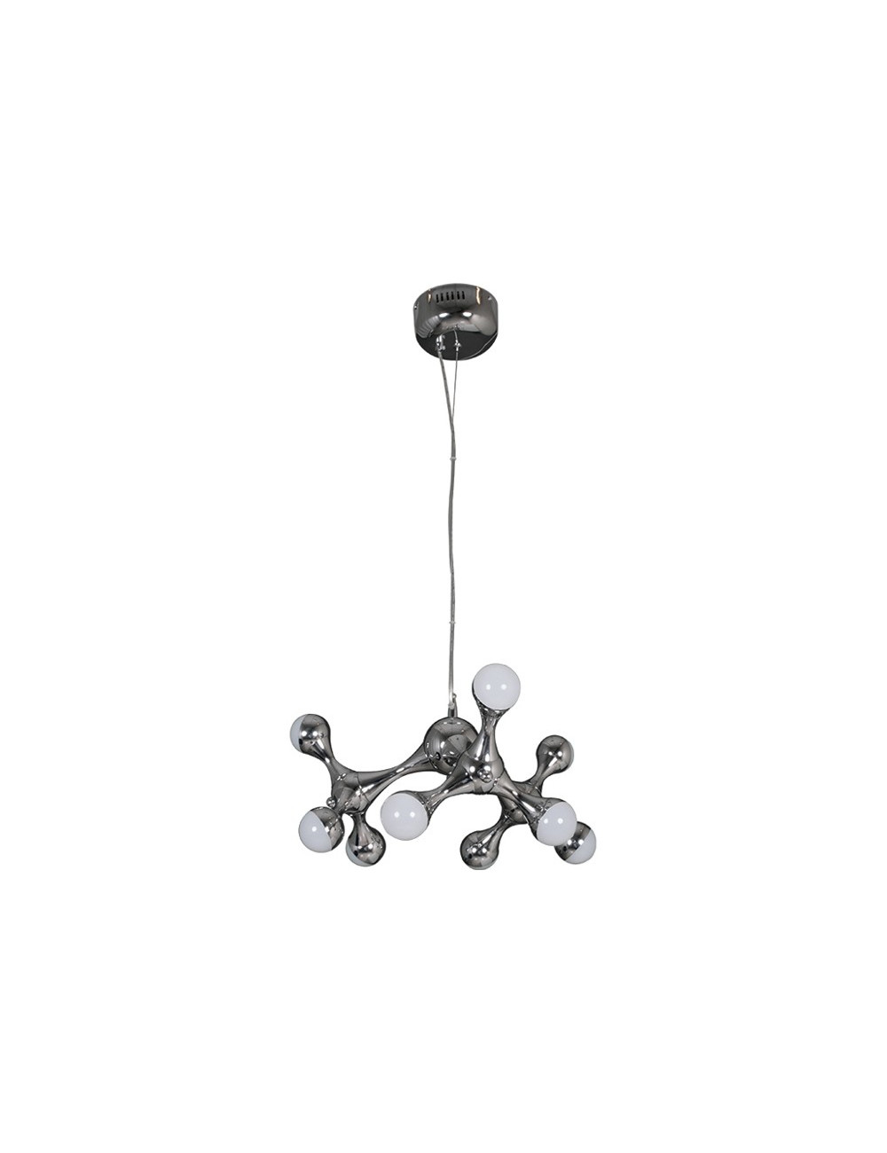 Candeeiro de tecto CALYPSO 9x2,5W LED 4000K Alt.Reg.xD.45cm Cromado