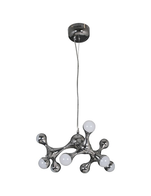 Candeeiro de tecto CALYPSO 9x2,5W LED 4000K Alt.Reg.xD.45cm Cromado