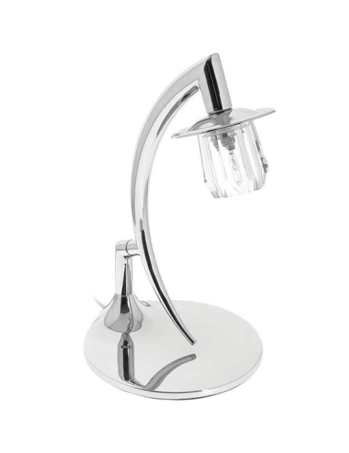 Candeeiro de mesa GHINI 1xG9 C.20xL.21xAlt.32,5cm Cromado