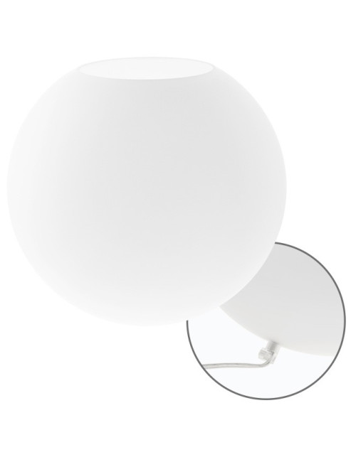 Candeeiro de mesa HERNER 1xE27 Alt.27xD.30cm Vidro Opaco