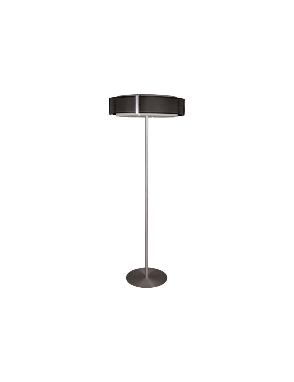 Candeeiro de pé IVONE 4xE27 Alt.171xD.65cm Preto/Níquel