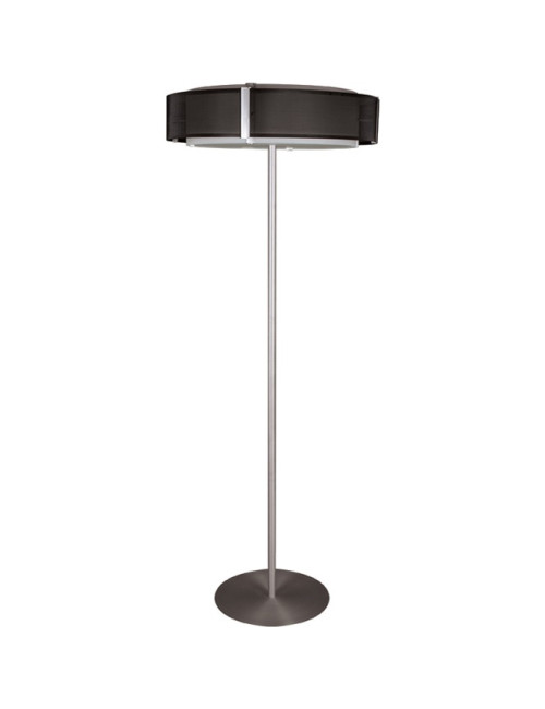 Candeeiro de pé IVONE 4xE27 Alt.171xD.65cm Preto/Níquel