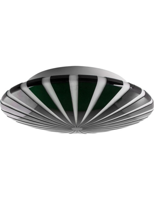 Plafond TOROPI pequeno 1xE14 Alt.7xD.26cm Preto/Branco