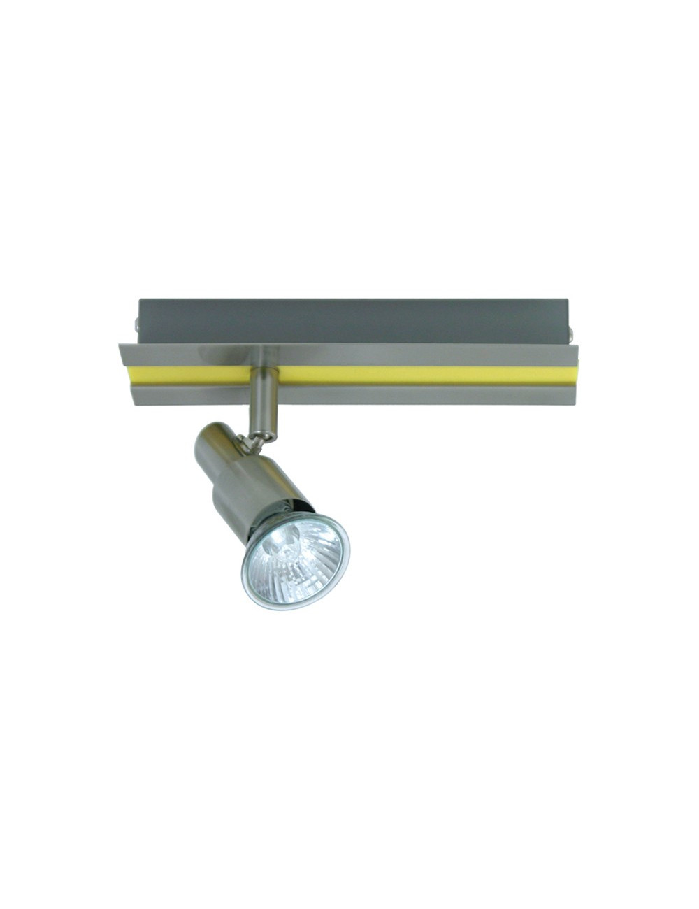 Aplique GABRIEL 1xGU10 C.20xL.6xAlt.11cm Amarelo/Níquel