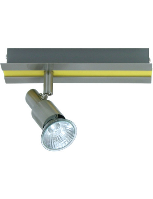 Aplique GABRIEL 1xGU10 C.20xL.6xAlt.11cm Amarelo/Níquel