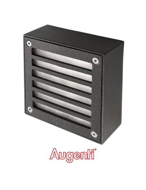 Plafond QUADRA quadrado com grelha IP65 1xG9 C.11,5xL.5,4xAlt.11,5cm Antracite