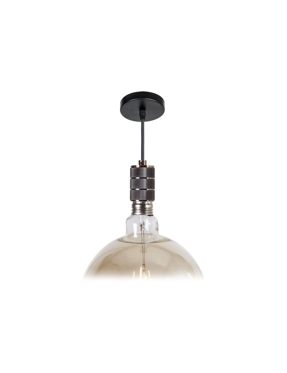 Suspensão SENSATIONS 1xE40 Alt.Reg.xD.10cm Cobre (B.pr)