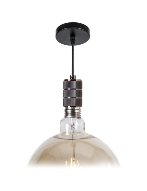 Suspensão SENSATIONS 1xE40 Alt.Reg.xD.10cm Cobre (B.pr)