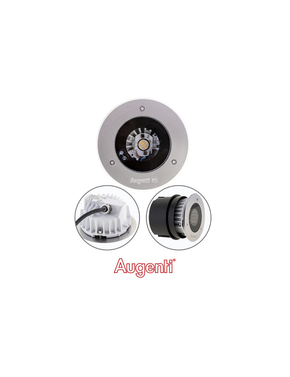 Foco de encastrar solo PLATHO 1x4,3W LED 3000K IP67 Alt.0,3xD.12,5cm Alumínio Foco de encastrar solo PLATHO 1x4,3W LED 3000K IP67 Alt.0,3xD.12,5cm Alumínio