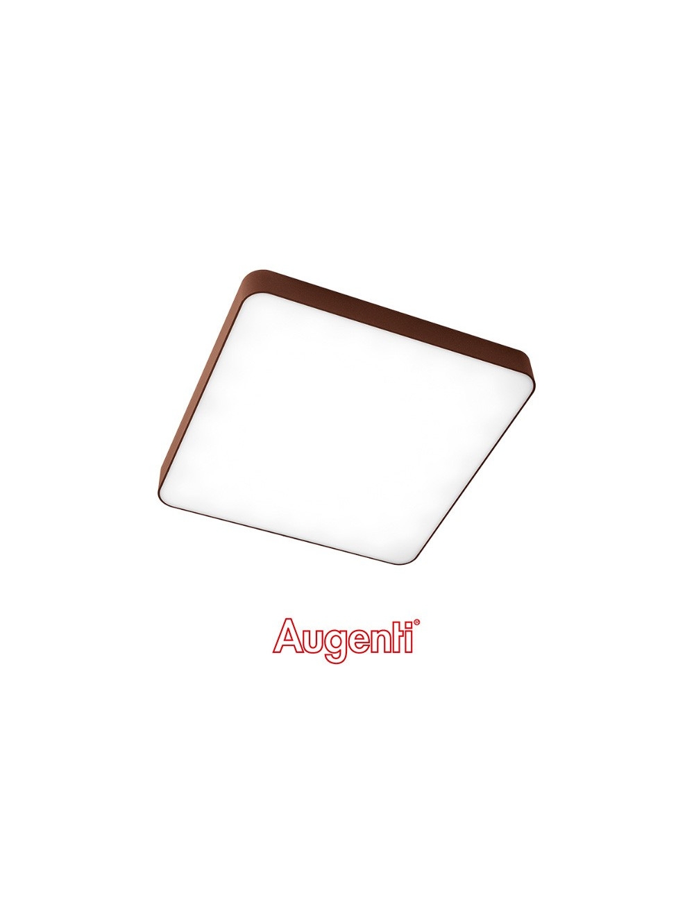 Aplique ALTAIR quadrado IP65 1x16W LED 1900lm 3000K C.28xL.28xAlt.3,5cm Ferrugem