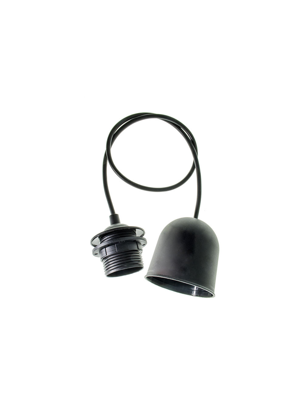 Armação para suspensão PN 1xE27 Alt.Reg.xD.7cm Preto ( 022542)