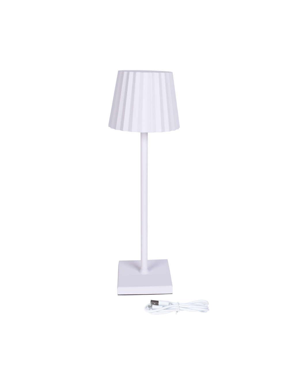 Candeeiro de mesa CLUB IP54 1x3,5W LED 300lm 3000K Alt.7,5xD.11cm branco, com cabo USB Candeeiro de mesa CLUB IP54 1x3,5W LED 300lm 3000K Alt.7,5xD.11cm branco, com cabo USB